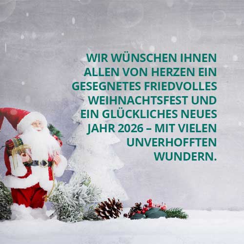 Grüße zu Weihnachten und zum neuen Jahr